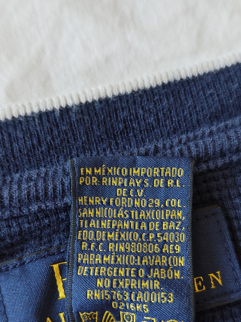 Polo by Ralph Lauren Men's Navy V-Neck Sweater - Picture 3 of 9